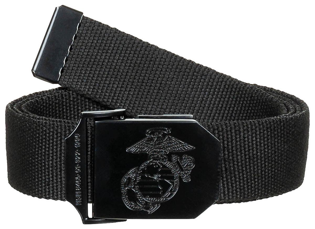 Ceinture type USMC MFH 3,5 cm en polyester et coton réglable à 130 cm