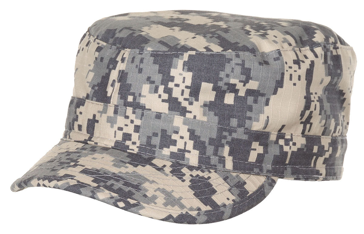 Casquette de treillis US ACU MFH en coton Rip Stop à panneau auto-agrippant
