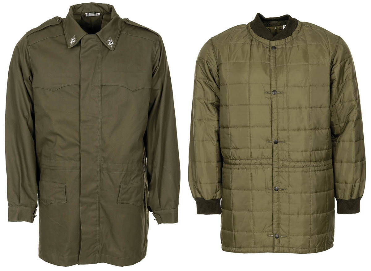 Parka de campagne italienne, surplus comme neuf pour le travail extérieur et le bivouac, lot de 5