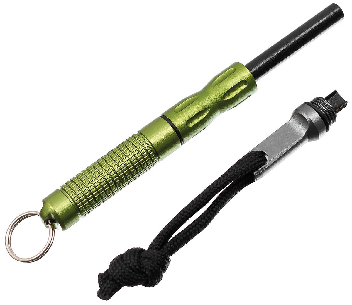 Allume-feu MFH Compact à ferrocérium 3 pièces vissables corps aluminium 10 cm