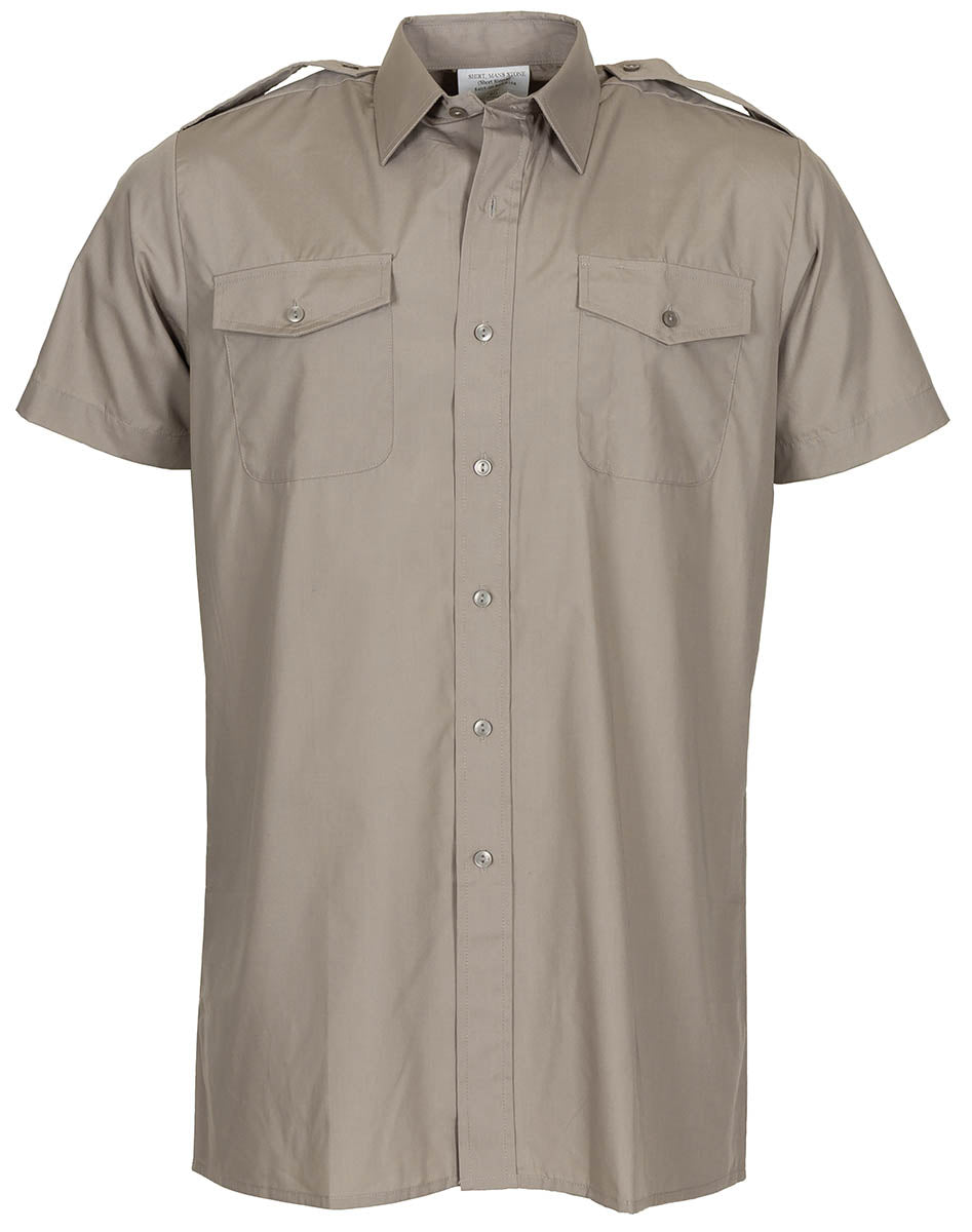 Chemise de service britannique à manches courtes, surplus d'occasion, lot de 10