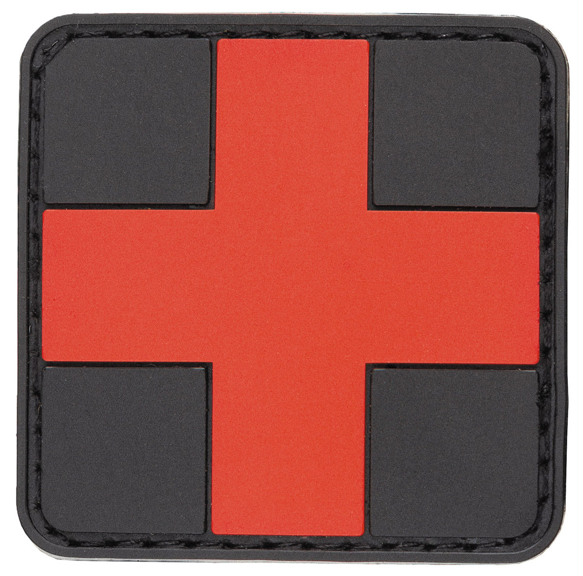 Écusson FIRST AID MFH auto-agrippant 3D 5 x 5 cm en caoutchouc moulé