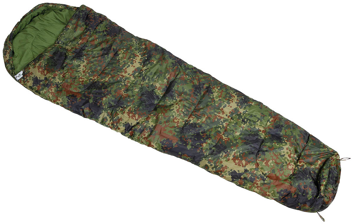 Sac de couchage sarcophage MFH garnissage 2 couches confort 2,4 °C extrême -19,6 °C