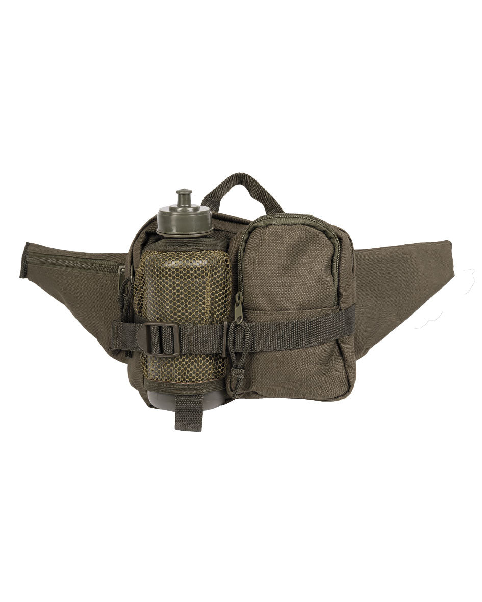 Sacoche de ceinture Mil-Tec en polyester enduit PVC avec bouteille de 0,6 litre incluse