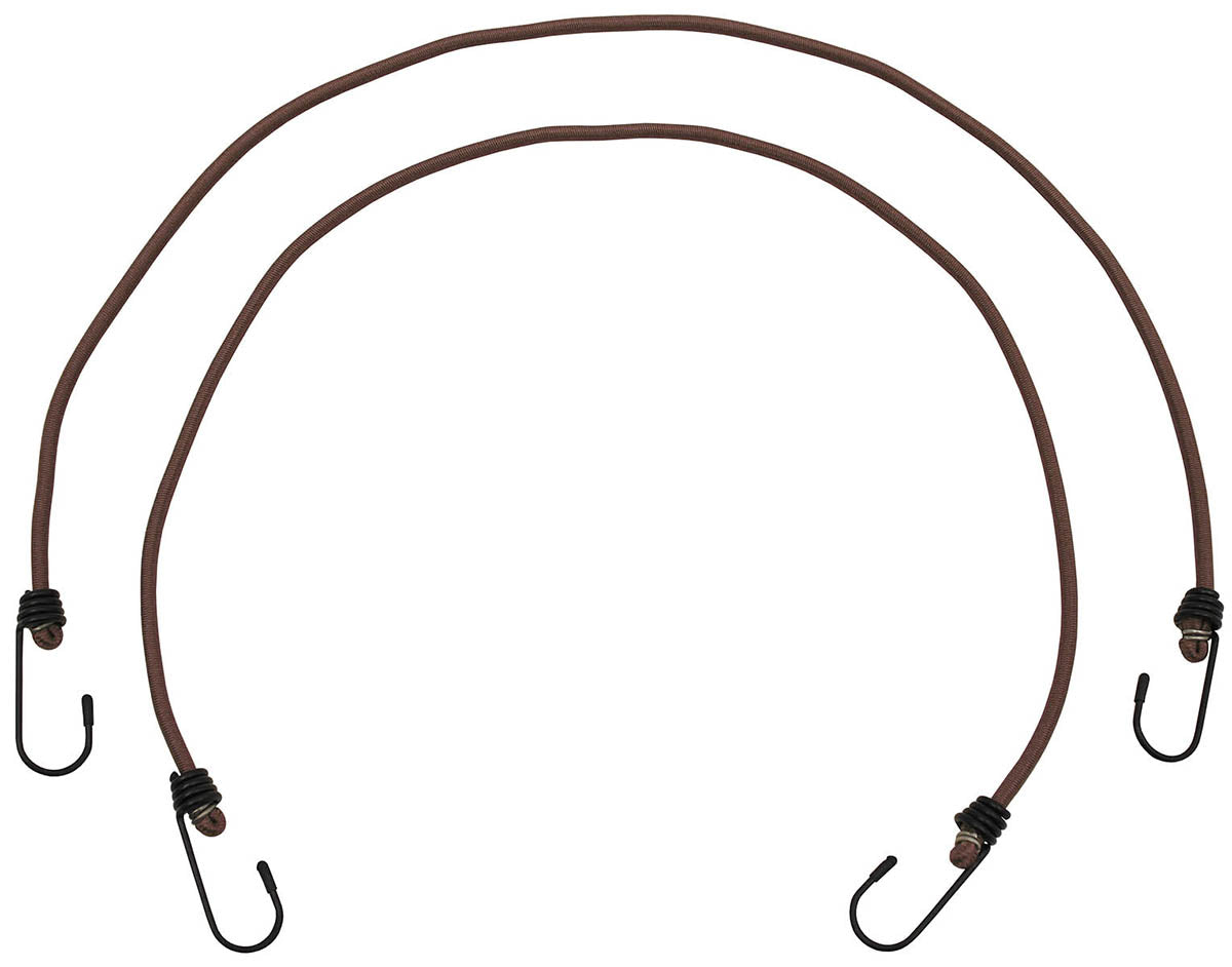 Lot de 2 tendeurs élastiques MFH 75 cm diamètre 6 mm à crochets en acier