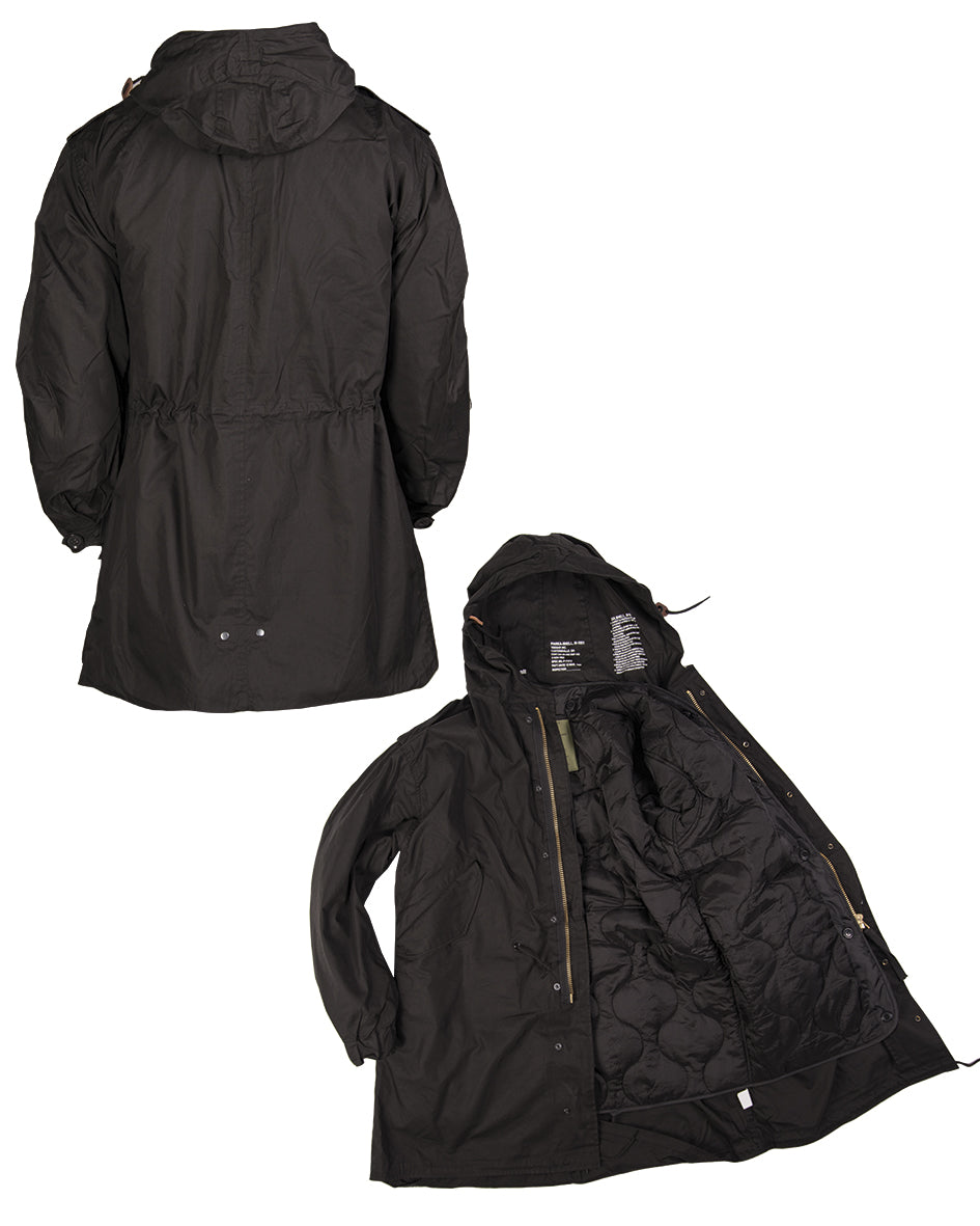 Parka M51 type US Mil-Tec en coton-nylon 73/27 avec doublure déboutonnable et capuche