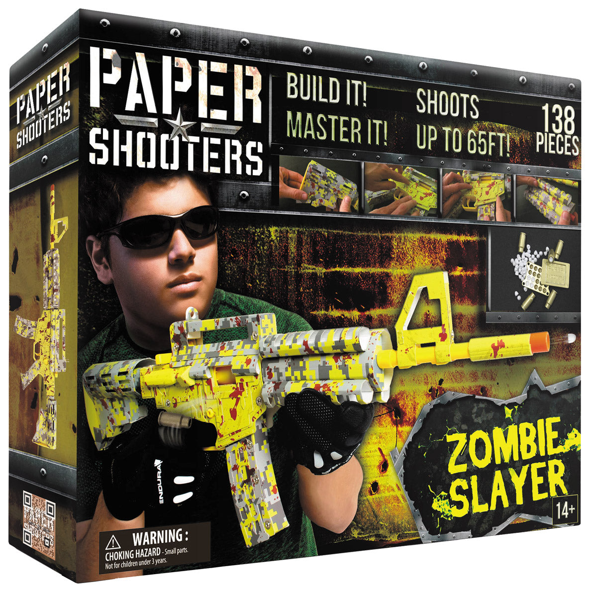 Kit de montage Paper Shooters Zombie Slayer MFH 138 pièces 70 cm dès 14 ans