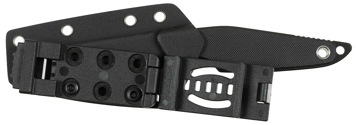Couteau à lame fixe Fox Outdoor Raven lame tanto 8,5 cm manche G10 étui Kydex