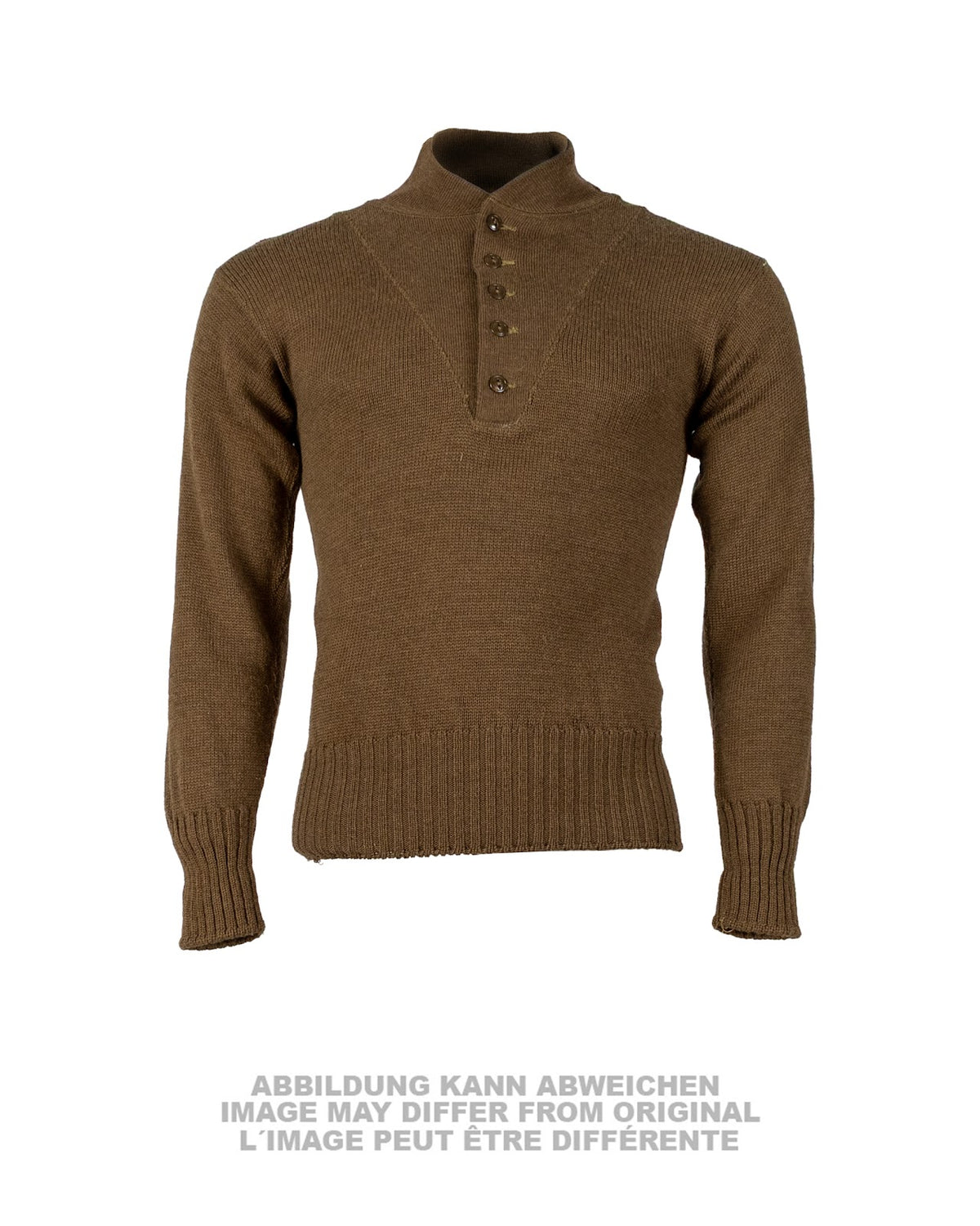 Pull militaire type US à cinq boutons, pièce d'occasion vendue dans l'état