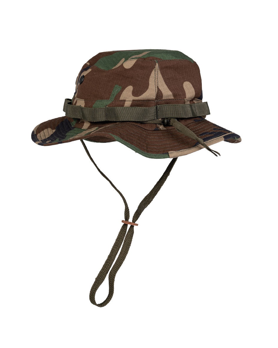Chapeau de brousse type US GI Mil-Tec en polycoton ripstop taille unique ajustable