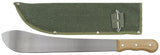 Machette Bolo Fox Outdoor lame 35,5 cm manche bois rivé avec étui toile