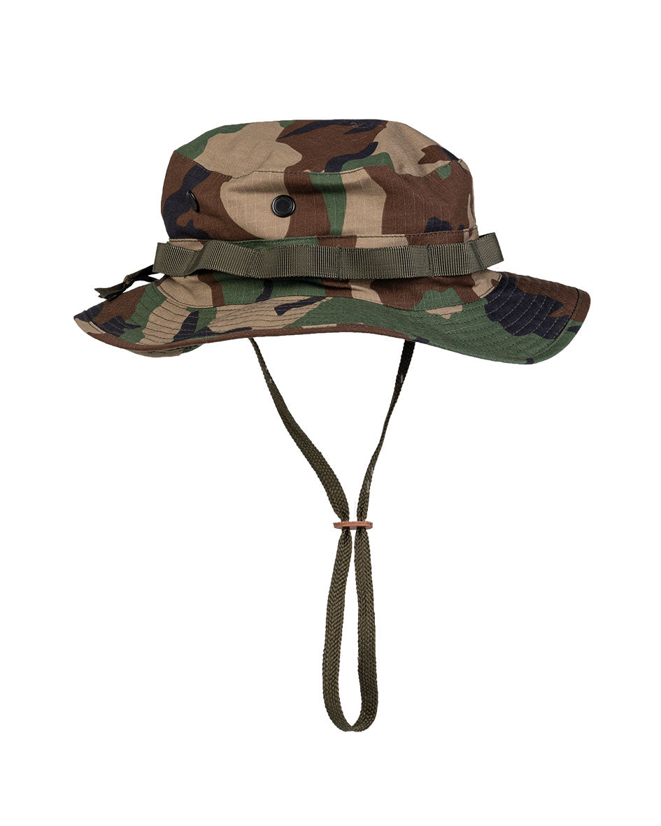 Chapeau de brousse type US GI Mil-Tec en polycoton ripstop taille unique ajustable
