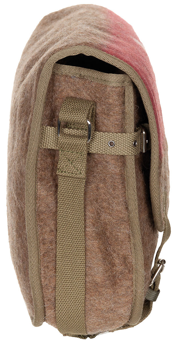Sacoche bandoulière suisse PureTrash en laine 600 g/m² 40 x 30 cm sangle textile