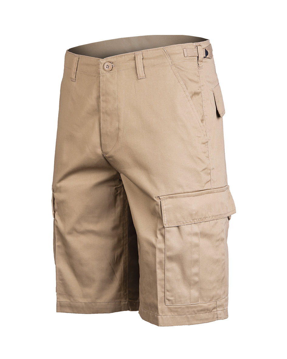 Short tactique Mil-Tec en polycoton 80/20 avec six poches et tour de taille réglable