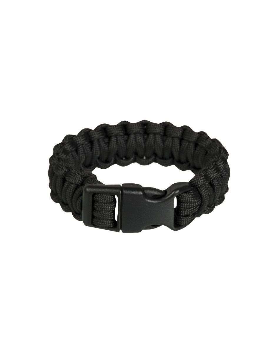 Bracelet paracorde Mil-Tec polyester tressé large fermoir 22 mm corde 400 lb 181 kg