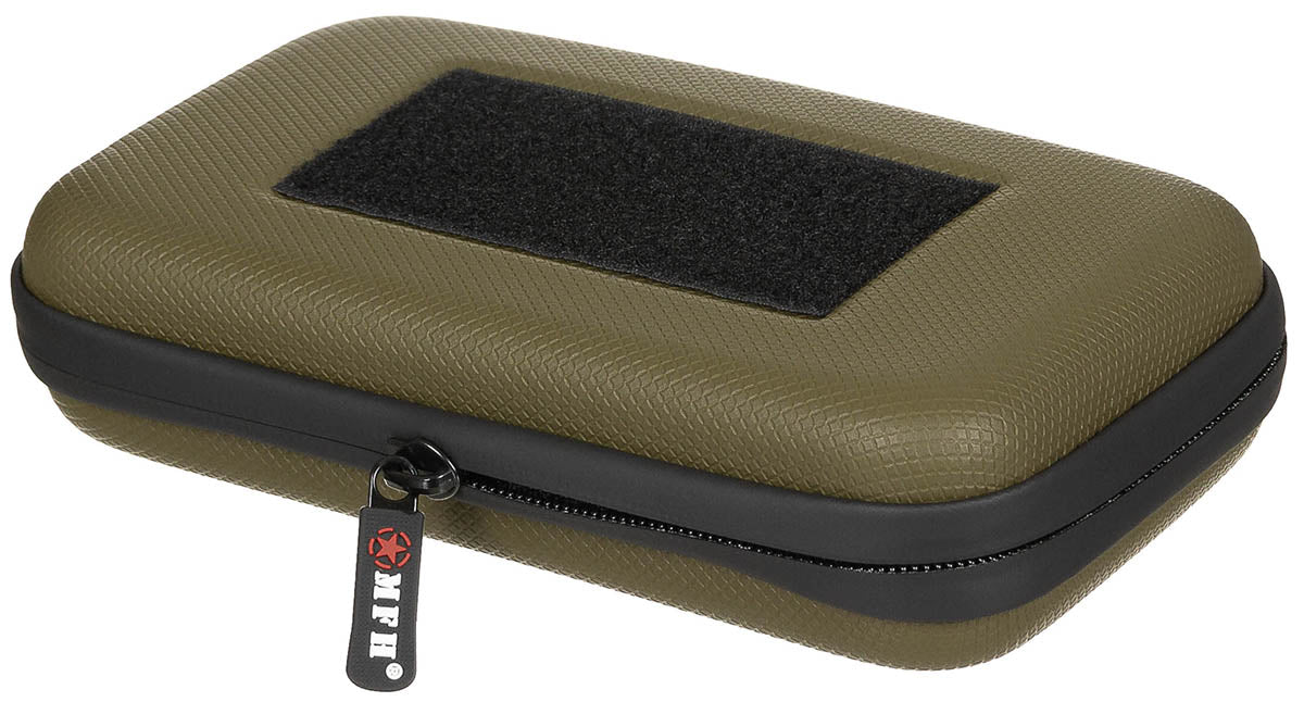 Pochette rigide MFH petit format EVA 19 × 10 × 4,5 cm à 2 sangles auto-agrippantes