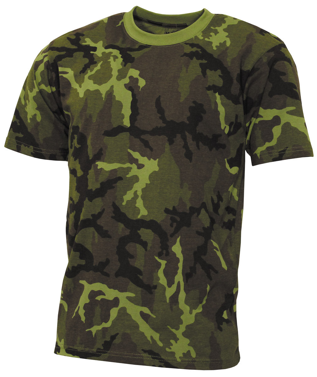T-shirt US Streetstyle MFH en coton jersey simple 140-145 g/m² col renforcé