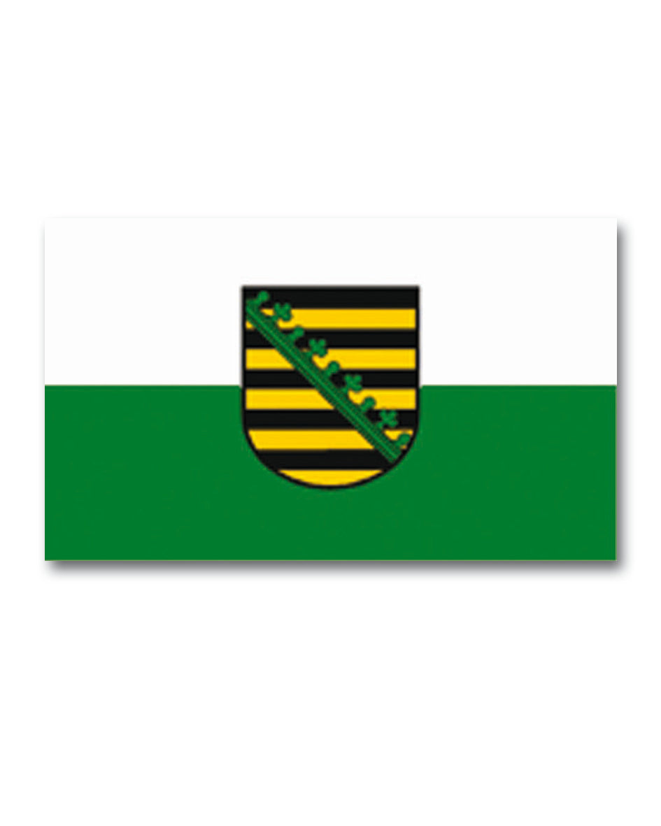 Drapeau du Land de Saxe Mil-Tec en polyester 90 x 150 cm avec deux œillets métalliques
