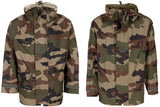 Veste de pluie française en coton et polyamide, surplus comme neuf