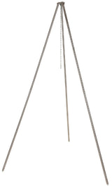 Trépied de cuisson Fox Outdoor en acier inoxydable réglable de 50 à 190 cm avec chaîne