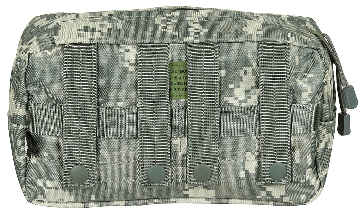 Pochette utilitaire MOLLE MFH grand format à ouverture intégrale, 25 x 13,5 x 9 cm