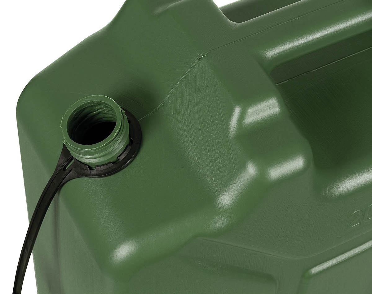Jerrycan à carburant MFH 20 l en polyéthylène homologué UN avec bec verseur
