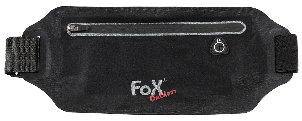 Ceinture de course Run Fox Outdoor en polyester enduit PU à poche avant étanche