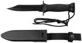 Couteau de combat MK3 MFH lame 14,5 cm acier 3Cr13 avec dos de scie et fourreau