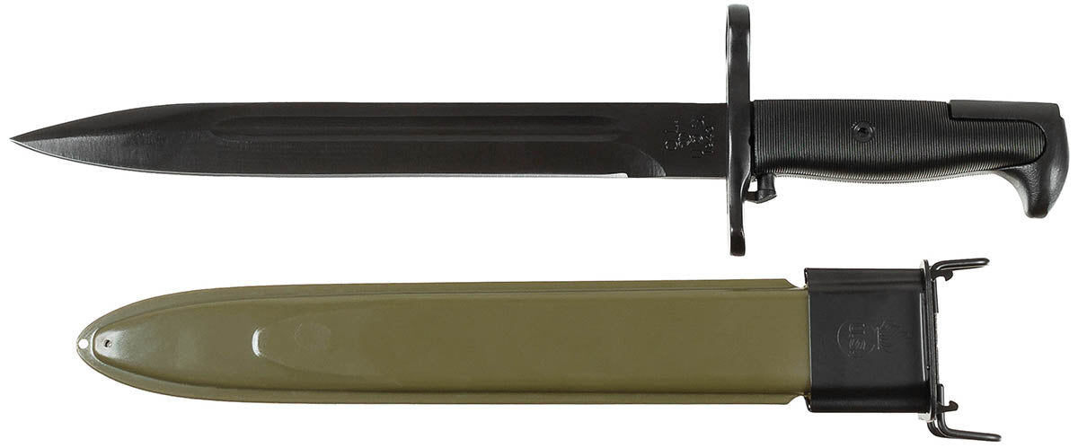 Baïonnette US M1 MFH pour M1 Garand lame 25 cm acier 3Cr13 avec fourreau M7