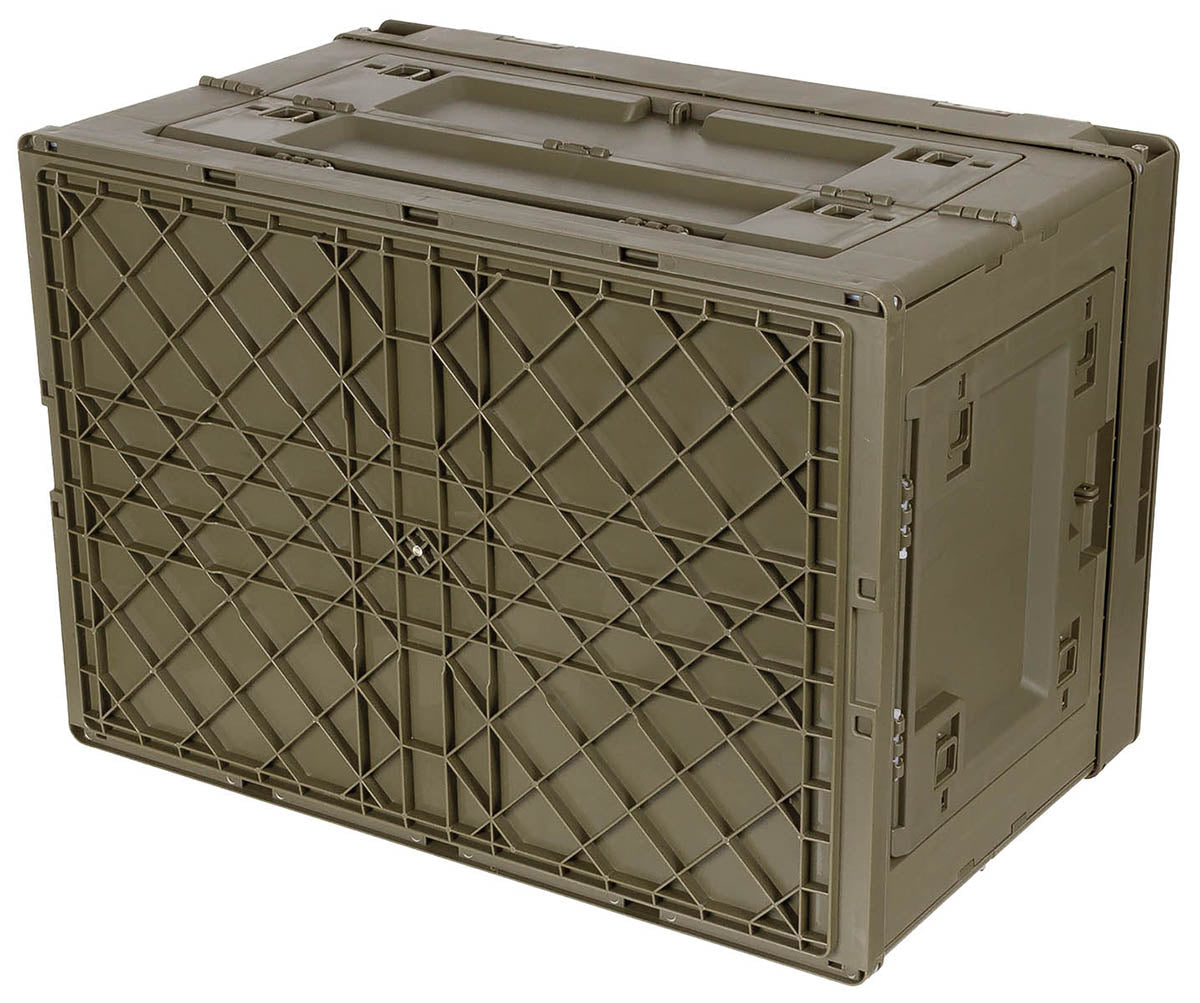 Caisse pliable MFH en polypropylène 20 et 60 l empilable à couvercle intégré