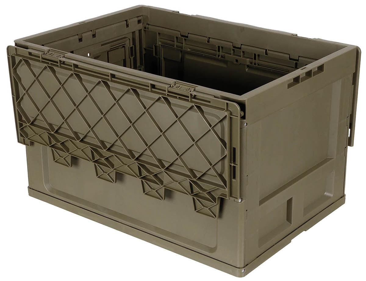 Caisse pliable MFH en polypropylène 20 et 60 l empilable à couvercle intégré