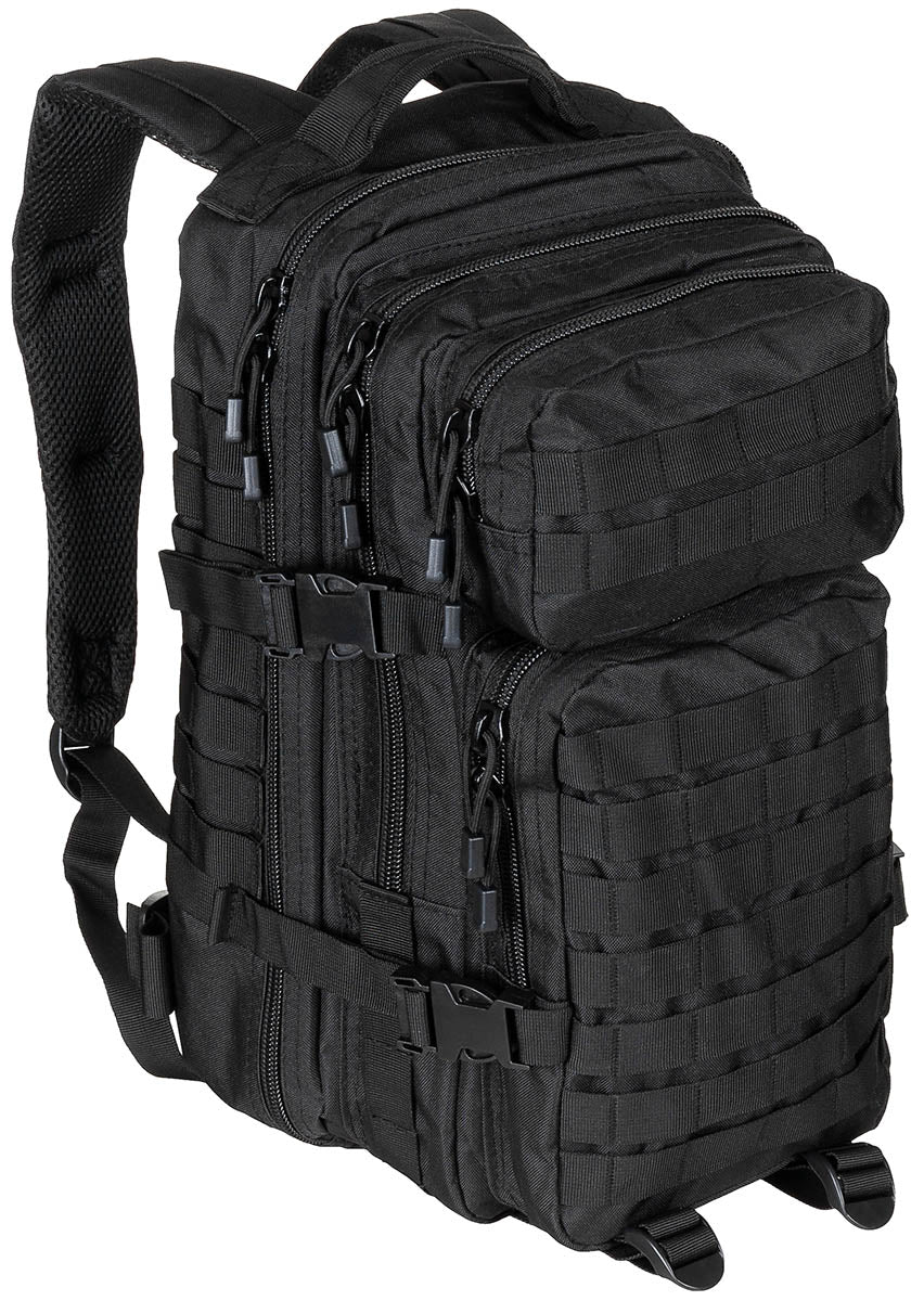 Sac à dos US Assault I Basic MFH 30 l en polyester avec ceinture ventrale amovible