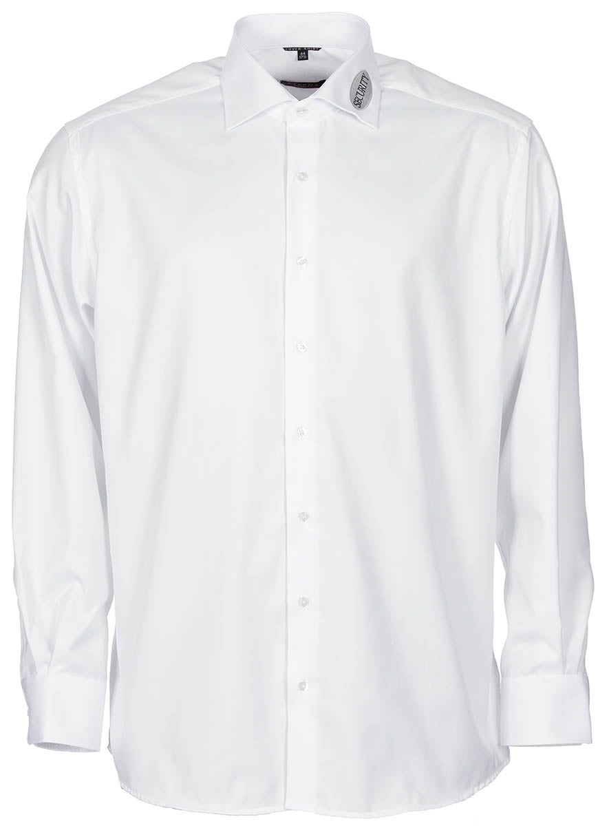 Chemise de service MFH Security en coton brodée au col manchettes boutonnées