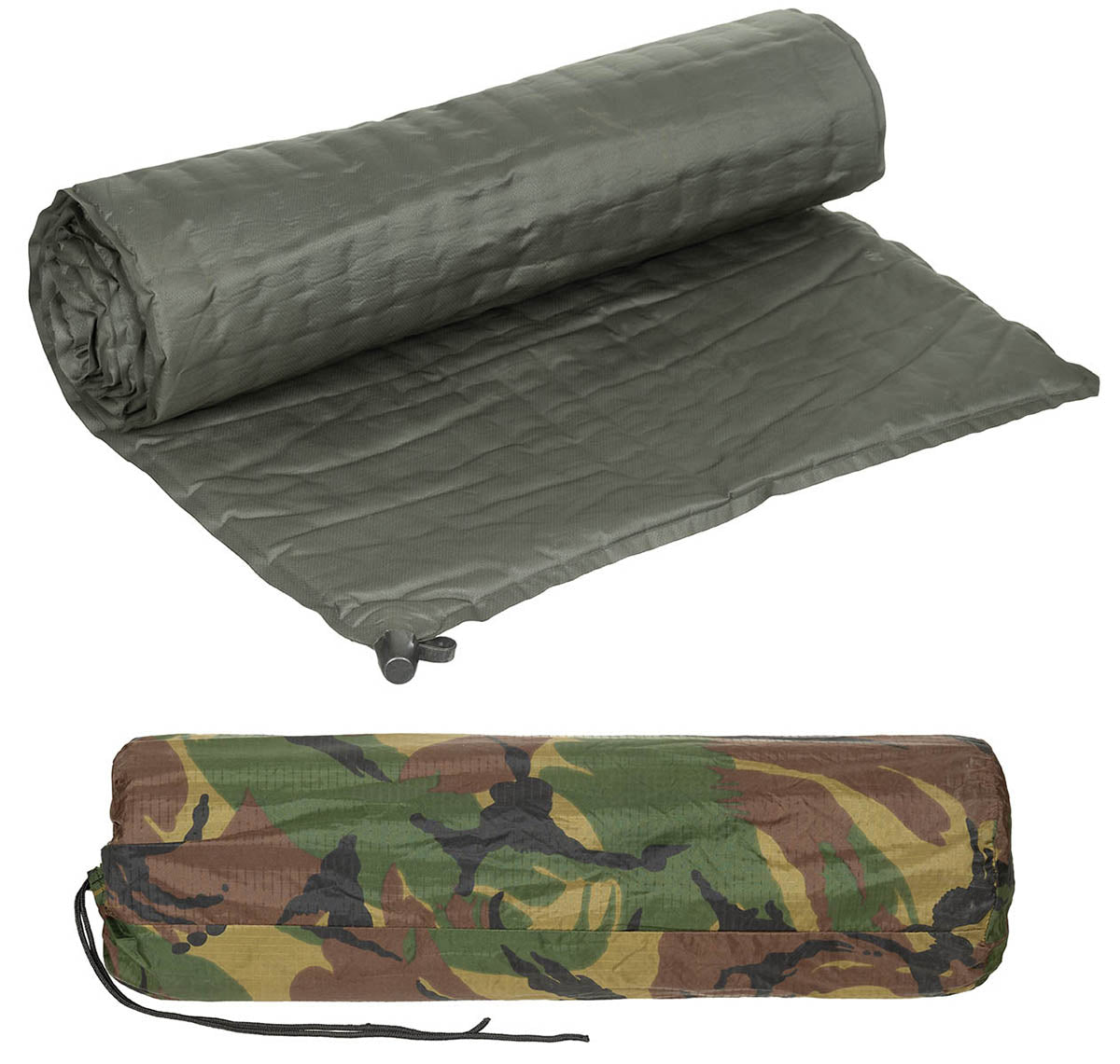 Matelas de sol autogonflant néerlandais thermique de 180 x 54 cm, surplus d'occasion