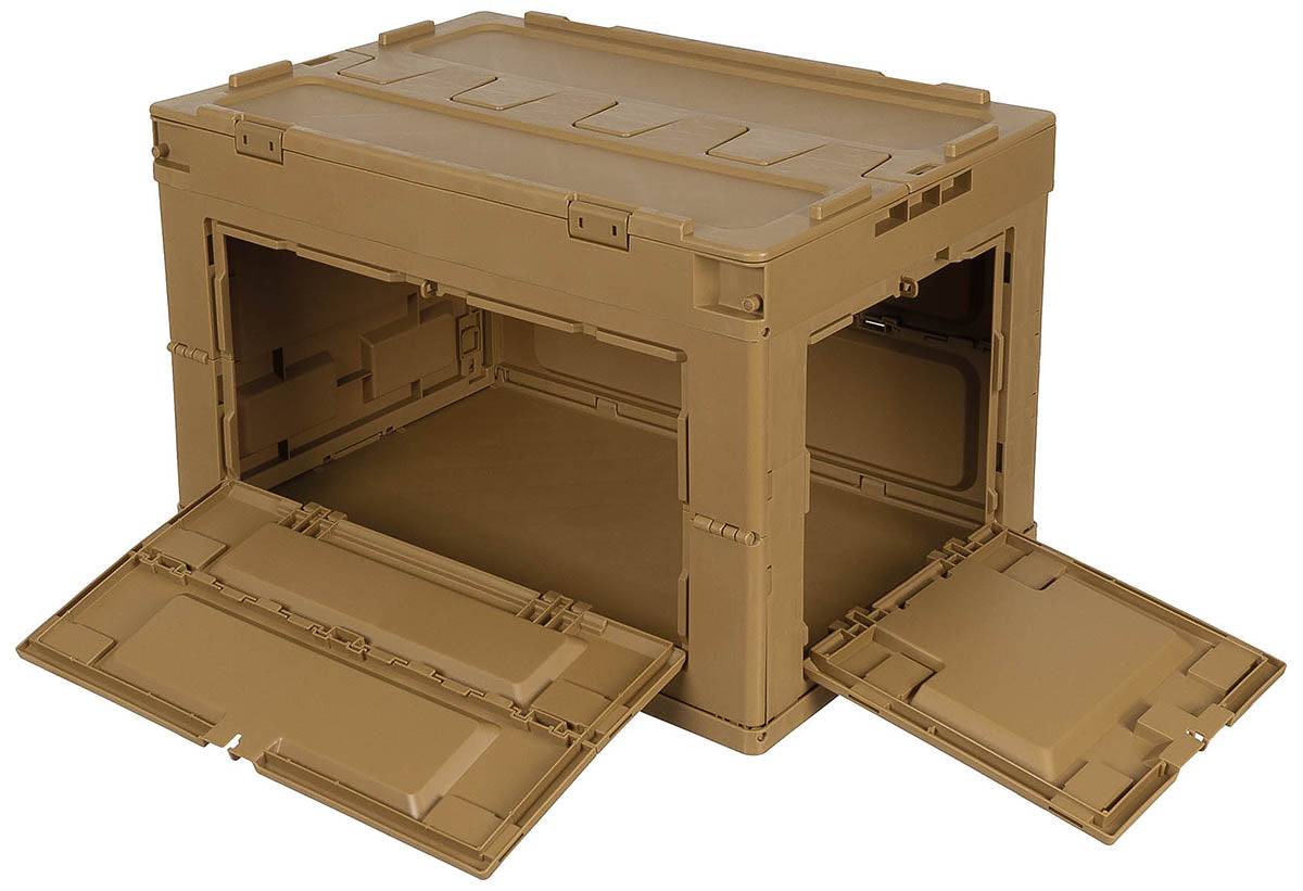 Caisse pliable MFH en polypropylène 20 et 60 l empilable à couvercle intégré