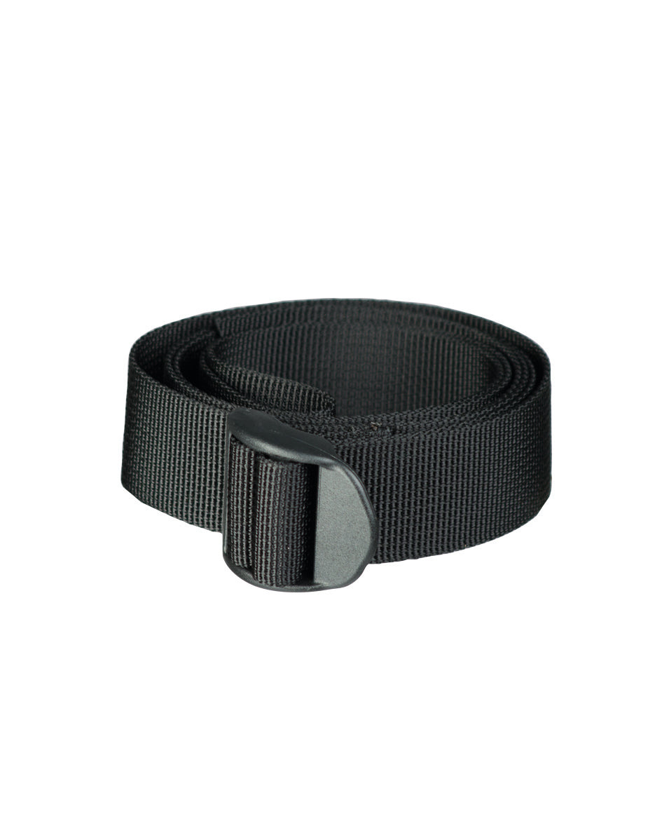 Sangle de serrage Mil-Tec en polyester 2,5 × 120 cm avec boucle à barrette réglable