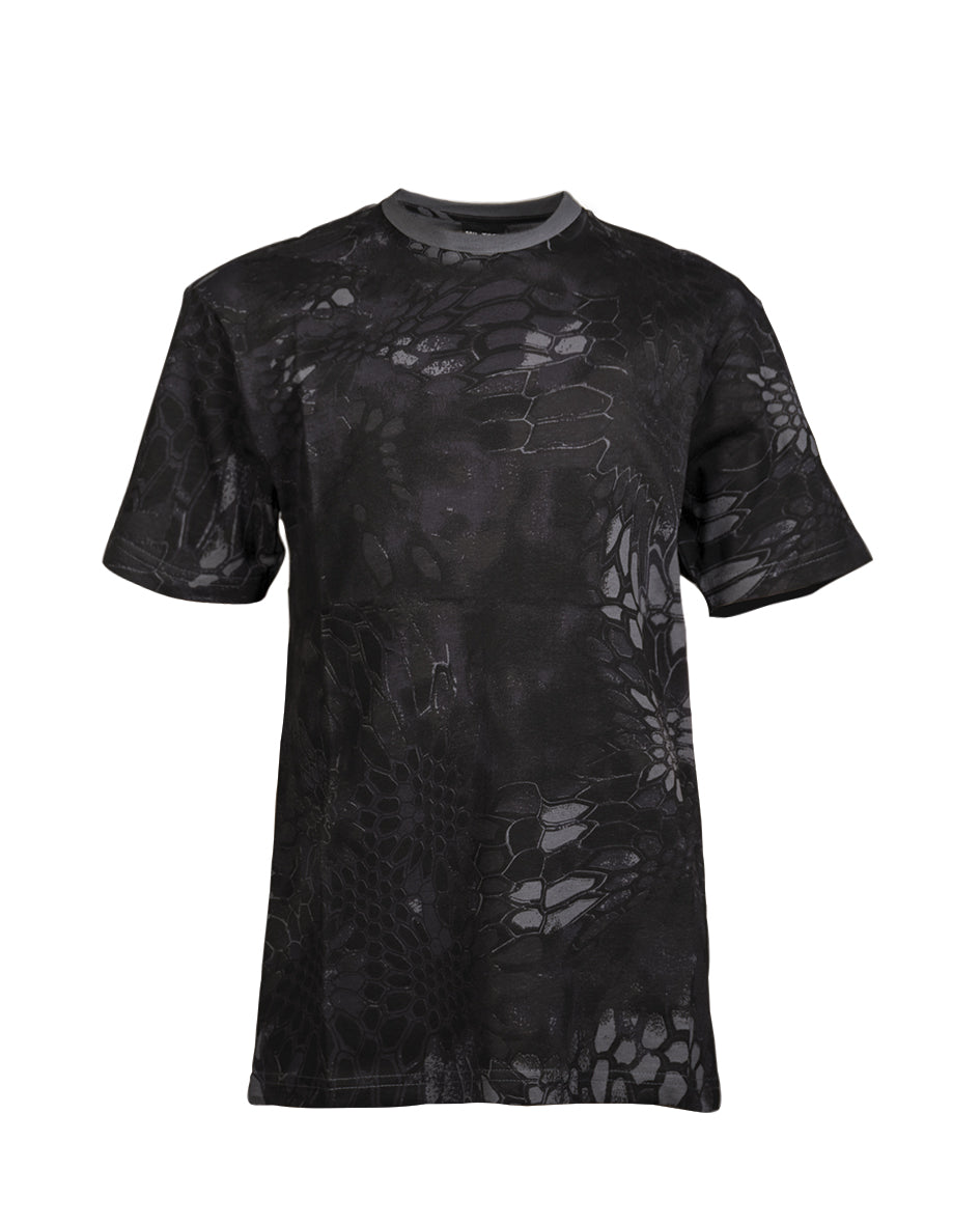 T-shirt enfant Mil-Tec en coton 140 à 145 g/m² manches courtes motif militaire