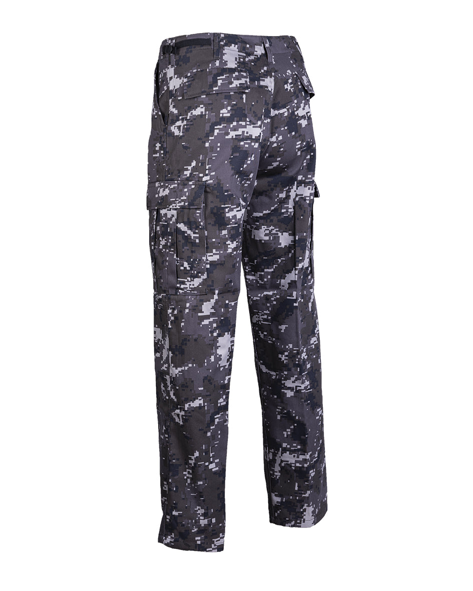 Pantalon de combat type BDU Mil-Tec en polycoton 80/20 six poches et taille réglable