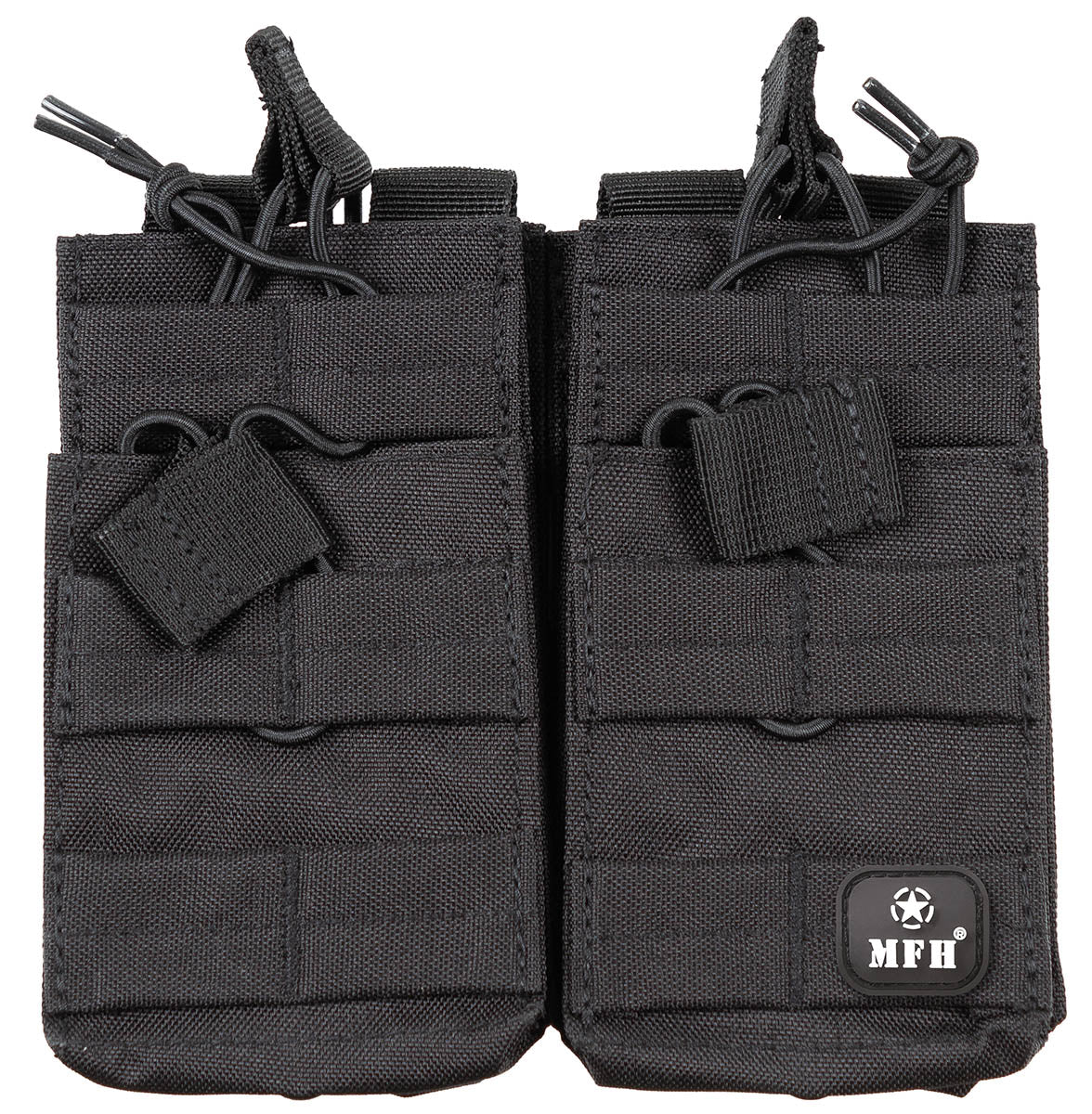 Pochette modulaire MOLLE MFH à quatre compartiments à cordon, 16 x 15 cm