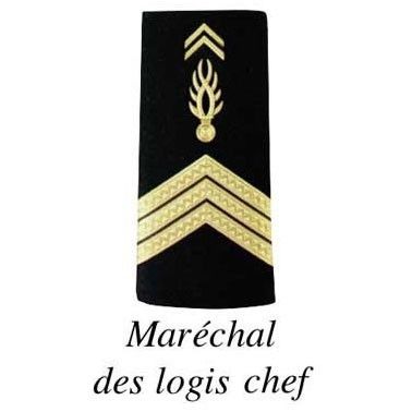 Fourreaux de grade Patrol Equipement gendarmerie mobile plastifiés 11 x 5 cm