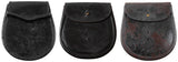Sacoche en cuir écossaise, surplus d'occasion pour le transport et le rangement, lot de 5