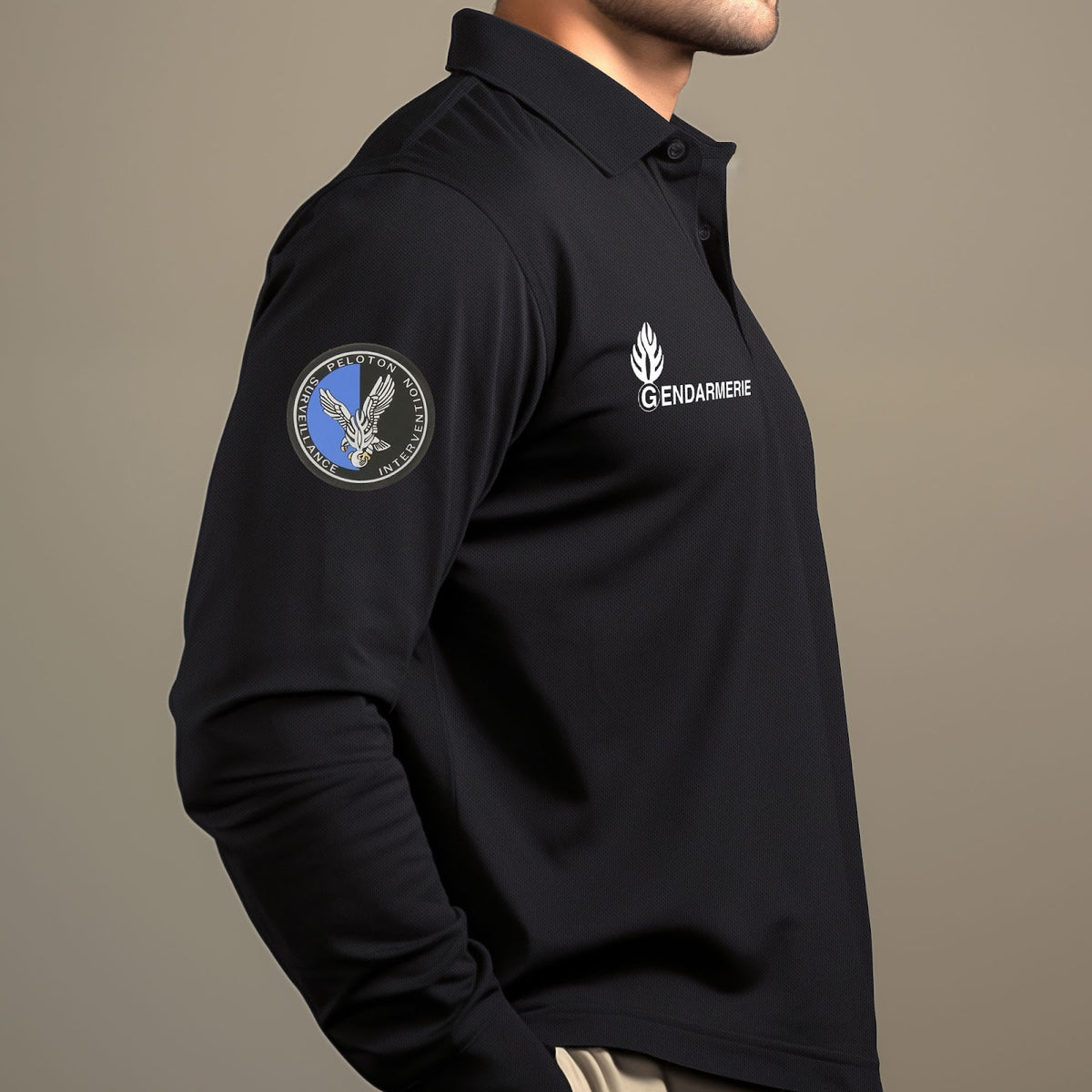 Polo Gendarmerie départementale Patrol Equipement manches longues Cooldry 180 g/m²
