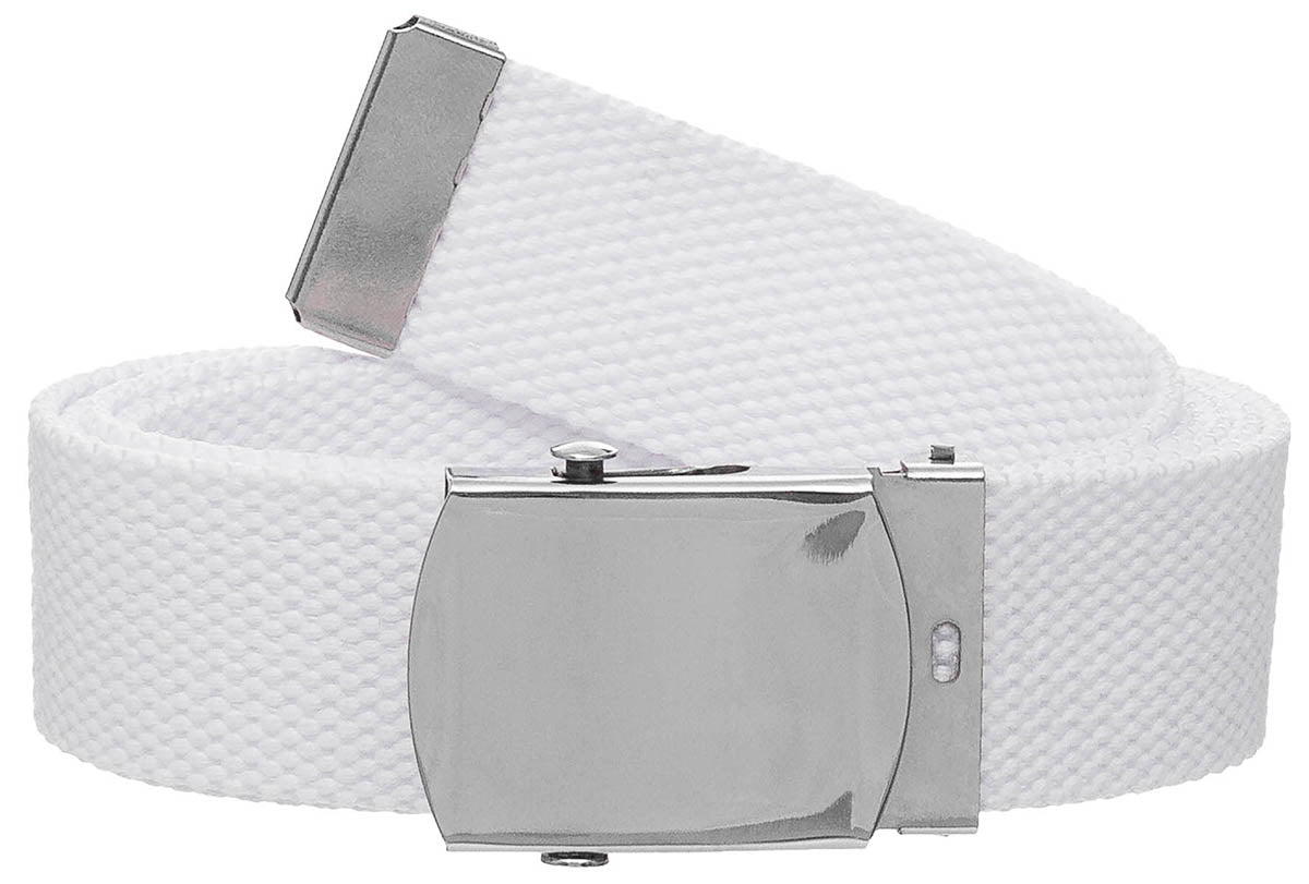 Ceinture MFH en toile coton 3 cm à boucle métallique réglable jusqu'à 130 cm
