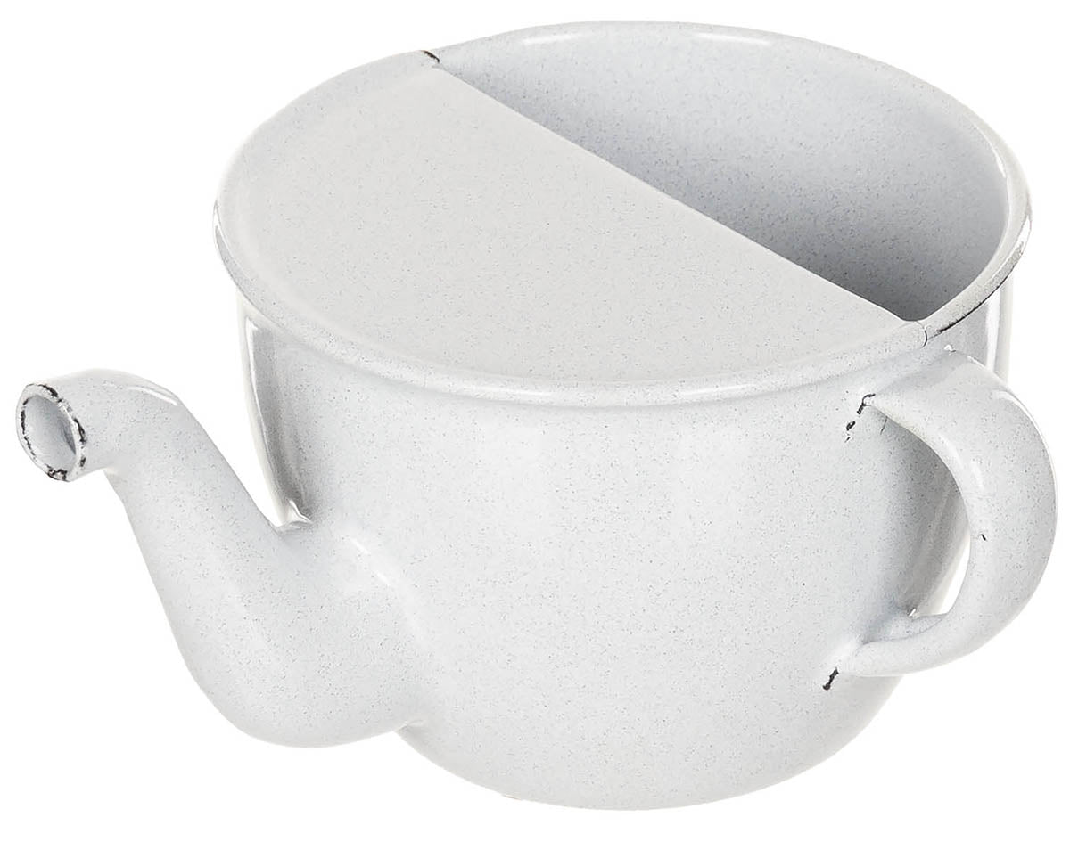 Tasse à bec en émail tchèque, surplus comme neuf pour le bivouac et la popote