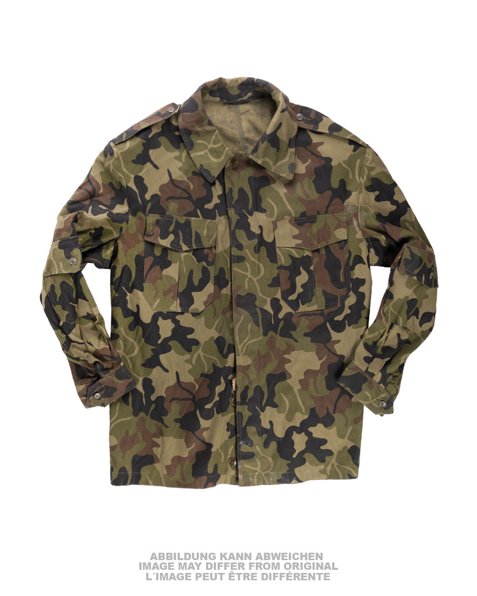 Blouse de combat roumaine, veste de campagne en surplus d'occasion