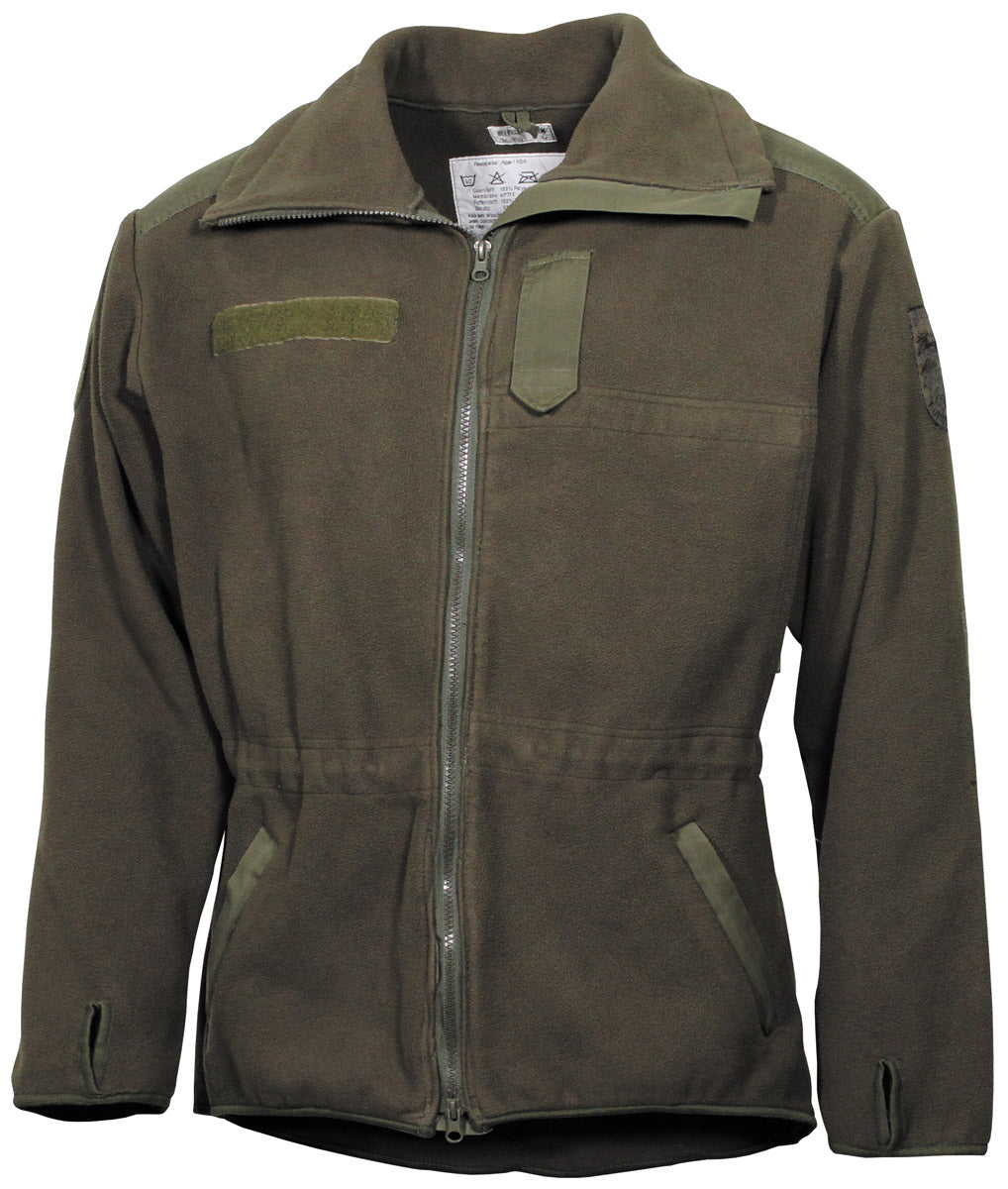 Veste thermique autrichienne en polaire, surplus d'occasion, lot de 5