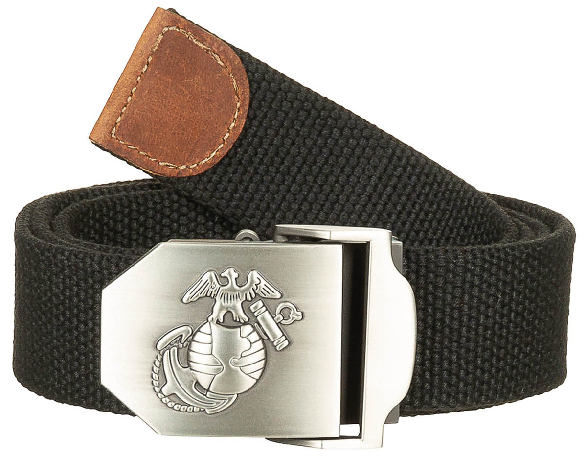 Ceinture type USMC MFH en polyester 4 cm à boucle métallique réglable à 120 cm