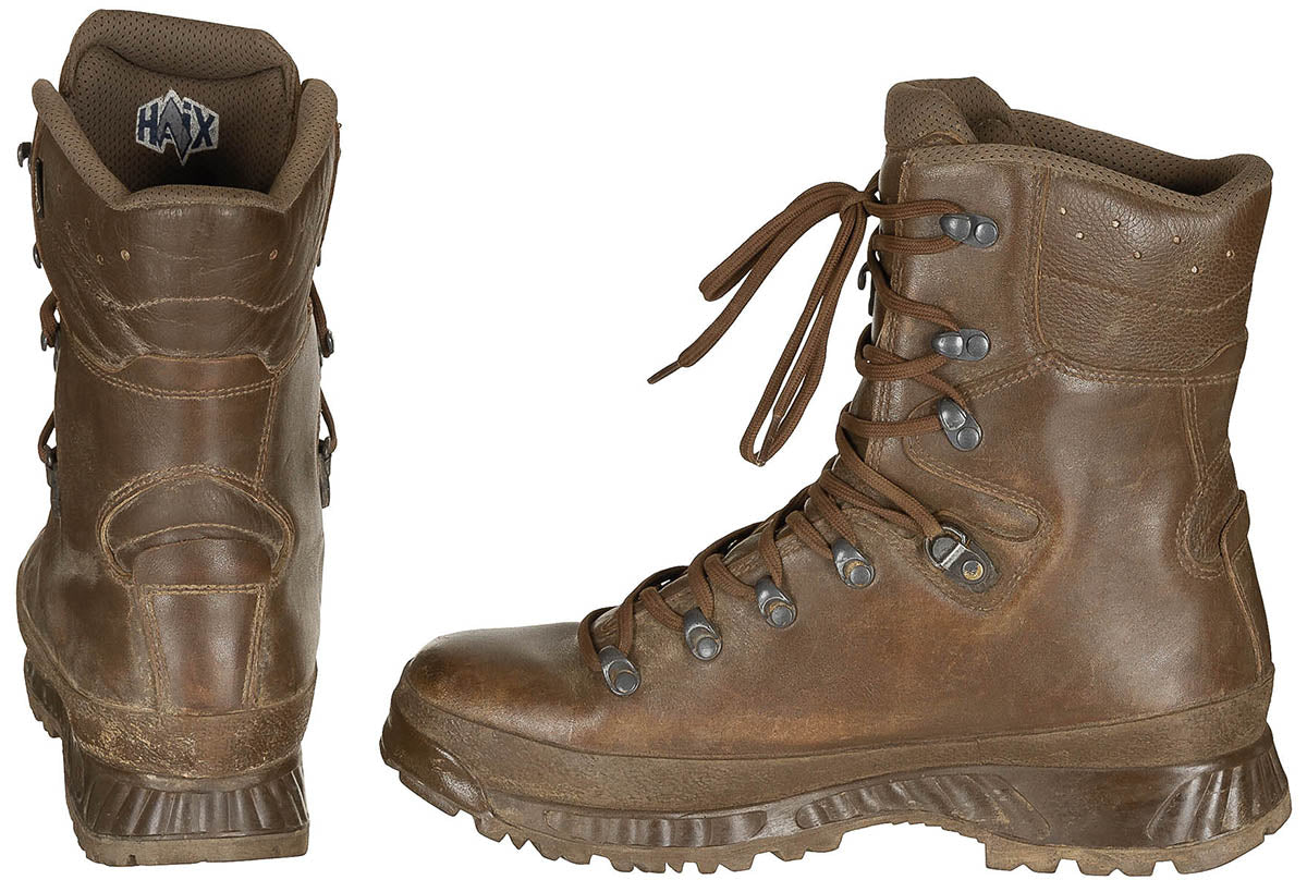 Chaussures de combat britanniques Haix de second choix, surplus d'occasion, lot de 5