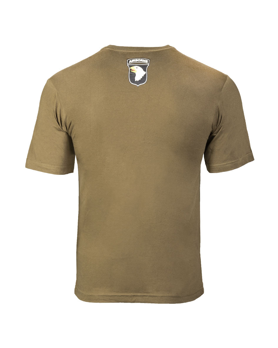 T-shirt imprimé 101st Airborne Mil-Tec en coton jersey simple 140 g/m²