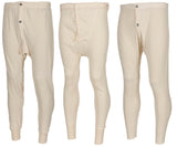 Caleçon suédois à patte boutonnée long, surplus comme neuf, lot de 10